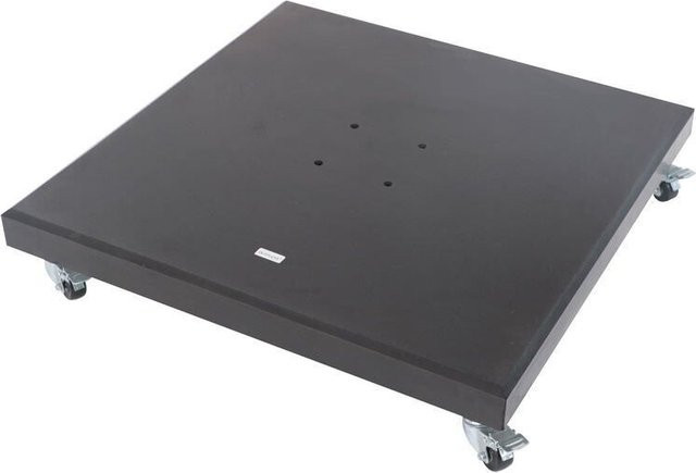 OUTFLEXX Sydney Schirmständer aus Granit in Schwarz mit Lenkrollen, B/T/H: 75 x 75 x 12,5 cm - Bild 1