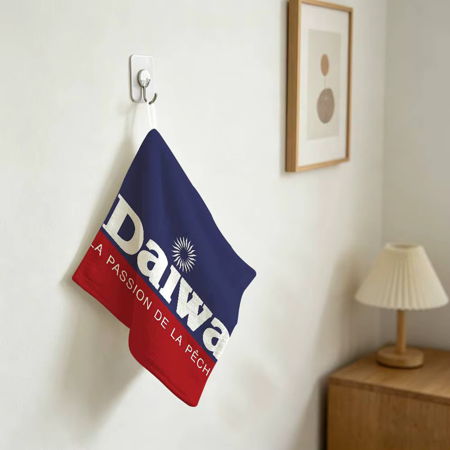 D-Daiwa Angelhandtuch aus Polyester-Baumwolle in Multicolour, hautfreundliches Handtuch mit Grafikdesign - Bild 1