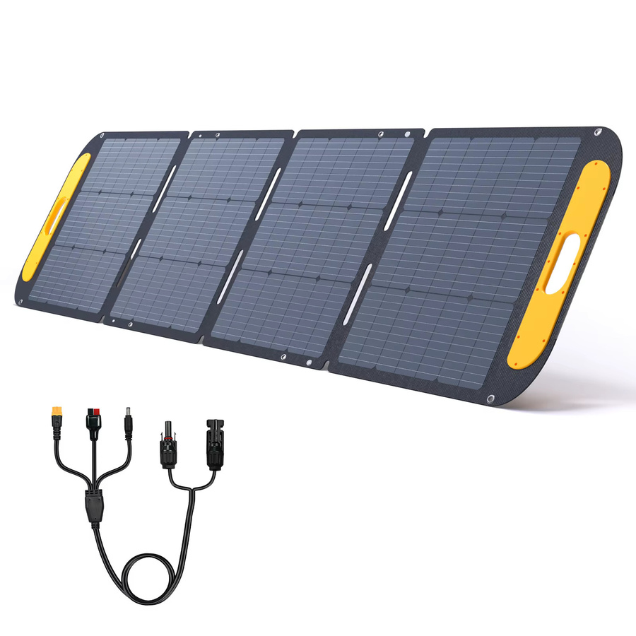 VTOMAN Solarpanel-Set 48V 220W/200W faltbares und wasserdichtes Solarladegerät in Schwarz für Camping und tragbare Stromversorgung - Bild 5