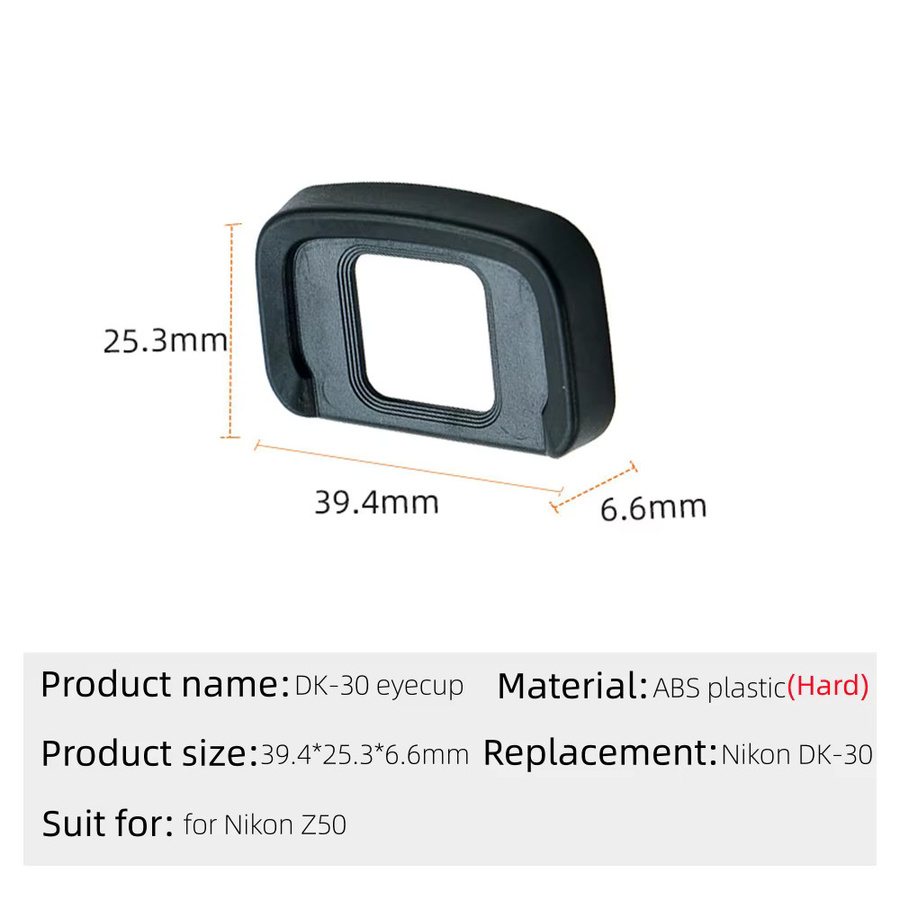 Nikon DK-30 Augenmuschel Ersatz für Z50 spiegellose Kamera in Schwarz - Bild 2