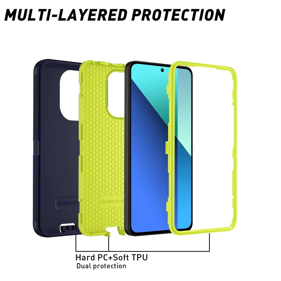 Defender Handyhülle für Samsung Galaxy S26 Ultra S25 S24 S23 S22 S21 S20 S25FE Note 20 in Blau mit Armor Anti Drop Schutz und Box Cover - Bild 6