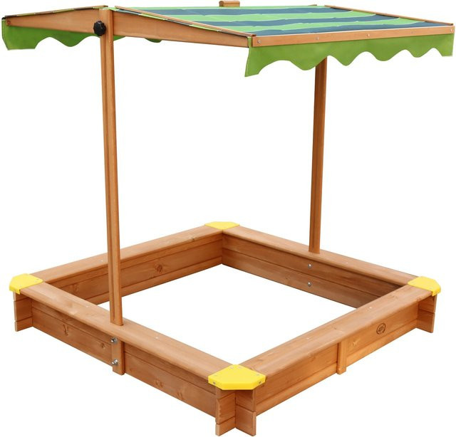 Axi Sandkasten Lily mit Dach aus FSC Holz in Braun, B/H/T: 118 x 118 x 118 cm - Bild 1