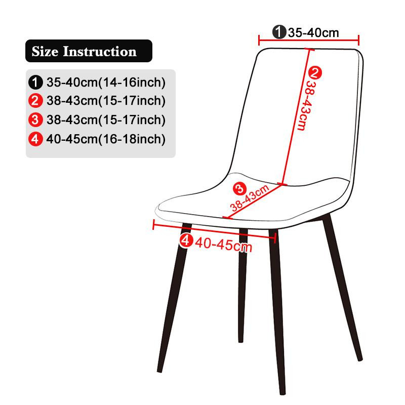 YZFZP Moderne Stuhlhussen aus elastischem Stretch-Material für Esszimmerstühle, 1 Stück - Bild 3