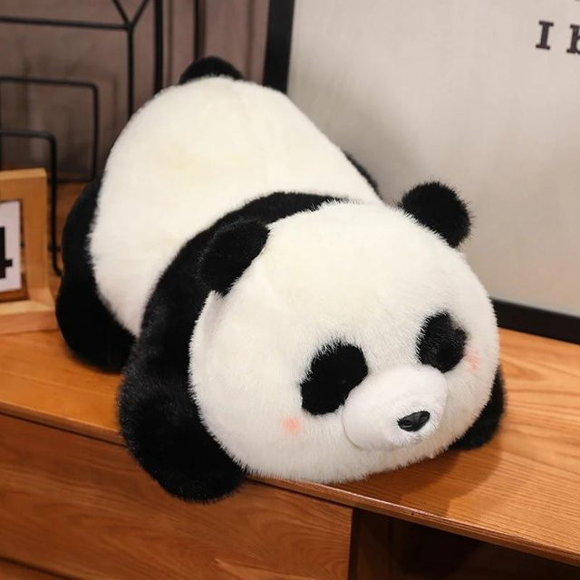 Panda Plüschtier, Schwarz, 25cm - Bild 1