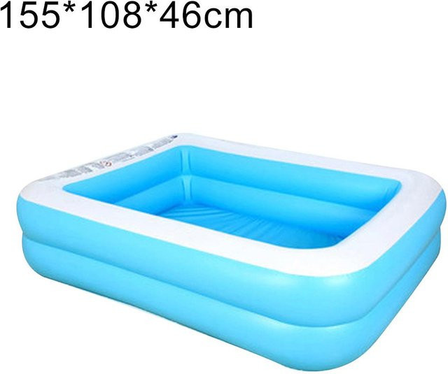 Talos Toys Aufblasbares Schwimmbecken für Kinder und Erwachsene, Blau, B/T/H: 155 x 108 x 46 cm - Bild 1
