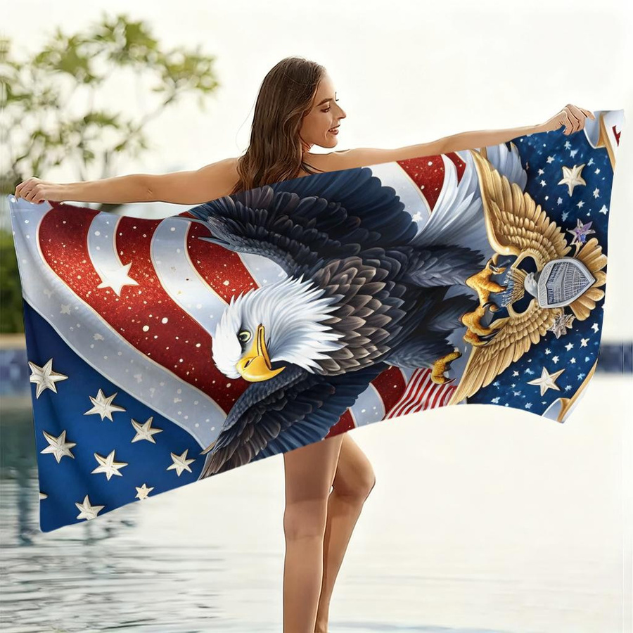 Ka Chen Muda Strandtuch Unabhängigkeitstag der USA Super Saugfähig B: 40 cm, H: 60 cm - Bild 4