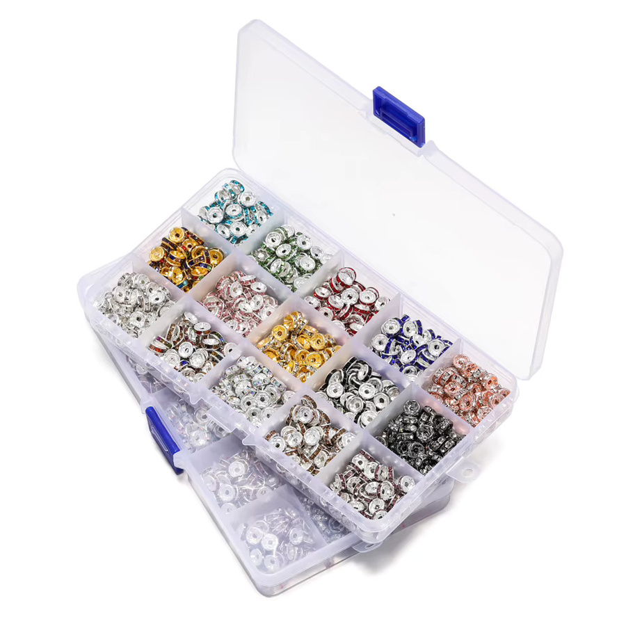 YouYoungDifferent Strass Rondelle Kristall Perlen, 6mm, 8mm, Unisex - Bild 2