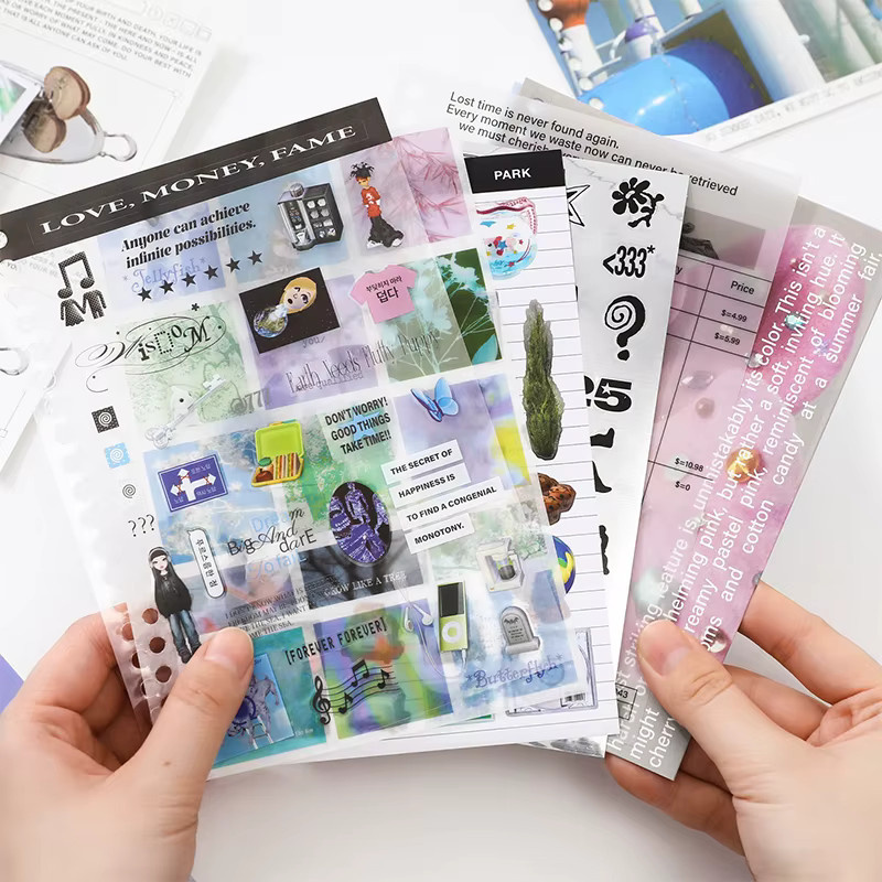Mr.Paper Ästhetisches Scrapbook-Papier im Koreanischen Stil für DIY Journal und Collage, 65 Stück, Mehrfarbig - Bild 1