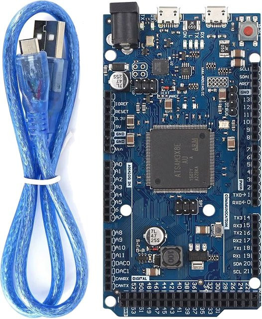 Si Tai&SH Wegen R3 Platine ATmega16U2 ATSAM3X8E Hauptsteuerkarte für Arduino mit USB-C Kabel in Blau - Bild 1