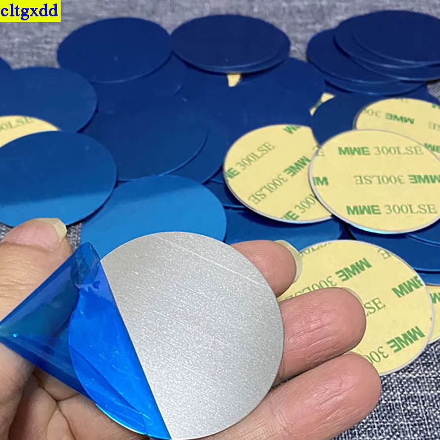 Cltgxdd 10er Set Magnetmetallplatten für Auto-Telefon-Halterungen, rund und quadratisch, universelle Patch-Halterung - Bild 2