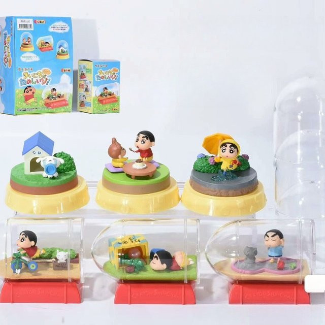 re-ment Crayon Shin-chan Botschaft in einer Flasche Mikrolandschaft, Actionfiguren, Einzelfigur - Bild 1