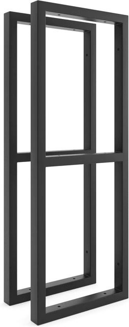 HEVVA Schwerlast Regalhalter HOHENBERG 2er Set Schwarz Matt Tiefe: 25 cm - Bild 1