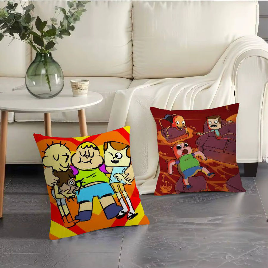 Bilibili Cartoon C-Clarence Fun Kissenbezug in Multicolour, quadratische Kissenhülle für Sofa und Wohnzimmer, Breite: 30 cm, Höhe: 30 cm - Bild 3