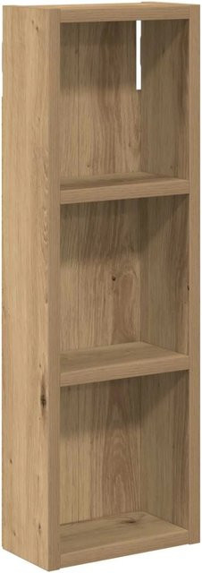 vidaXL Badezimmer-Wandschrank aus Holz in Eiche Optik, Braun, B/T/H: 20 x 10 x 60,5 cm - Bild 1