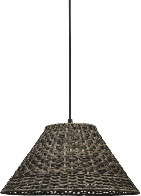 PR Home Lisen Außenpendelleuchte aus Rattan in Beige, B/T/H: 45 x 22 x 22 cm - Bild 1