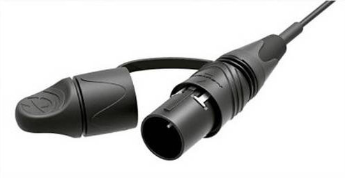 Neutrik NKO2S-L-0-5 Glasfaser LWL Anschlusskabel Schwarz mit 1x LC-Stecker und offenen Kabelenden, Länge: 5,00 m - Bild 1