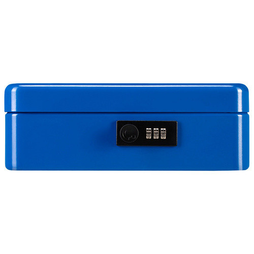 Burg-Wächter Geldkassette Money Code 5025 mit Zahlenschloss, Blau, B/H/T: 25 x 9 x 18 cm - Bild 4