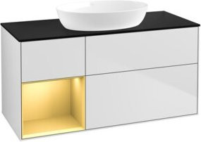 V&B Waschtischunterschrank Finion in Weiß lackiert, Breite: 120 cm, Tiefe: 50,1 cm, Höhe: 50,1 cm - Bild 1