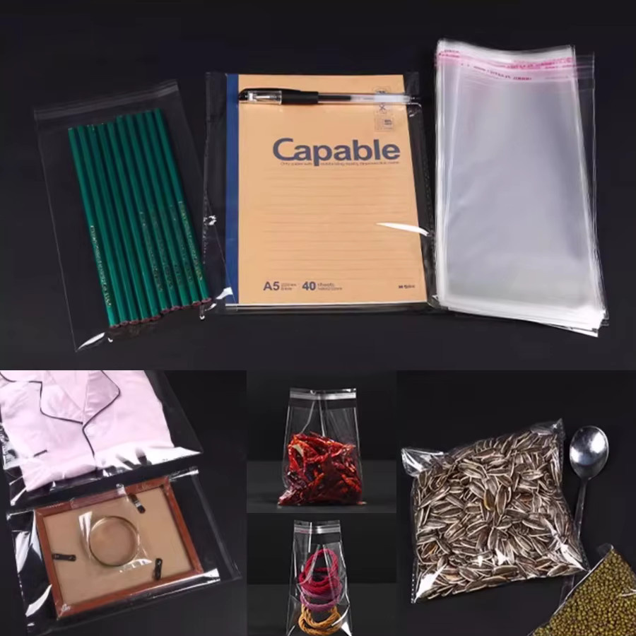 50 Stück transparente selbstdichtende OPP-Beutel aus Kunststoff von XJM zur Verpackung von Kleidung, Accessoires und Snacks - Bild 5