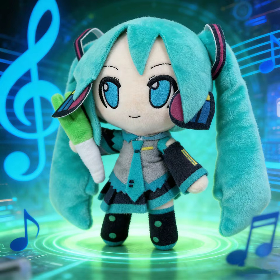 Bandai Hatsune Miku Fufu Plüschpuppe, Blau, Plüsch / Textil - Bild 2