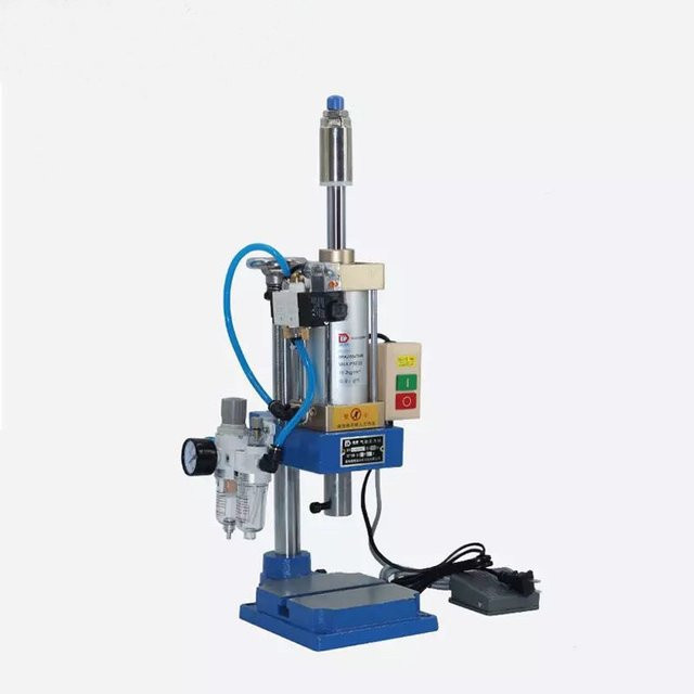 DT-63 Tischpedal-Pneumatikpresse Blue – Kleine verstellbare mechanische Pneumatikpresse und Maschinenstanzer - Bild 1