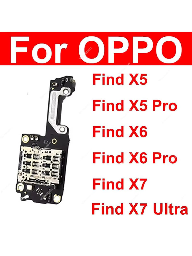 SIM Karten Tray Board für OPPO Find X5 X6 Pro X7 Ultra in Schwarz als Flexkabel Connector Ersatzteil - Bild 1