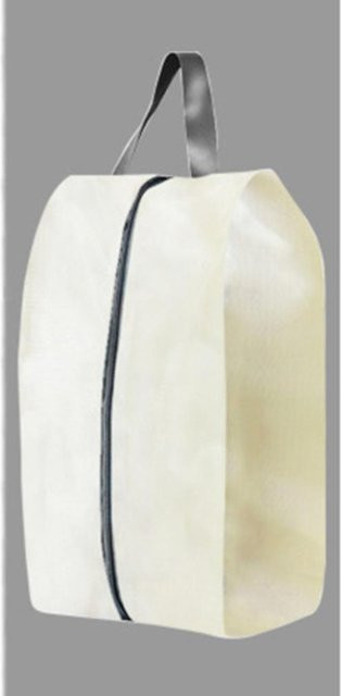 Multifunktionale wasserdichte Schuhtasche von Happy Soles aus Polyester in Weiß, B/T/H: 39,3 x 19 x 15 cm - Bild 1
