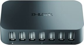D-Link USB 2.0 Hub DUB-H7/E mit 7 Anschlüssen Schwarz - Bild 2