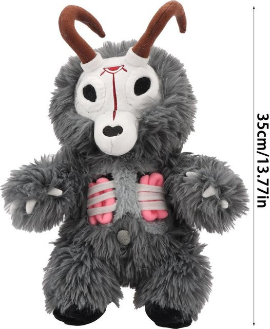 BIGEARDOG Wendigo Zombie Hirsch Plüschtier, grau, ab 3 Jahre - Bild 1