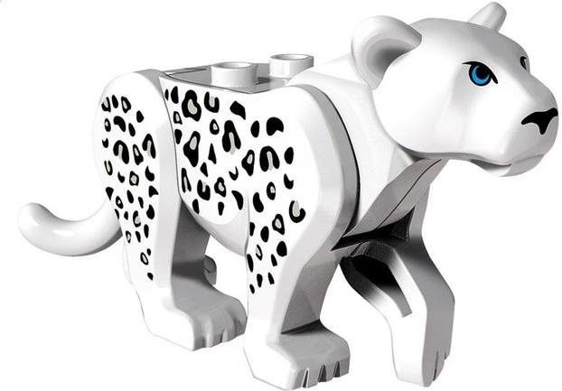Tiere Elefant King Kong Tiger Leopard Bär Pferd Wolf Karibik Geisterhai, Modellbausteine Figur, grün, ab 6 Jahren - Bild 1