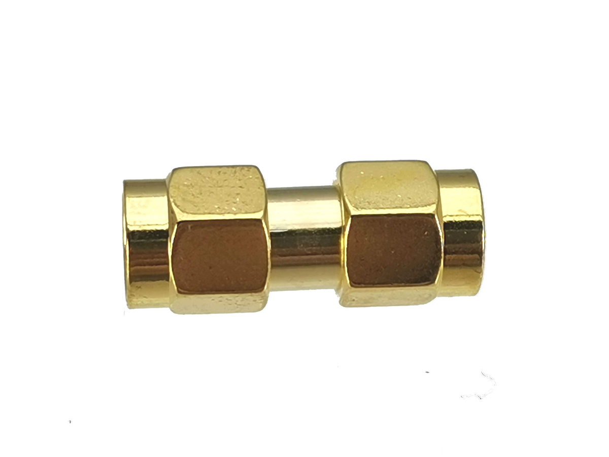 FJP-620 RF-Koaxial-Verbindungsadapter SMA-Stecker auf SMA-Stecker, gerade, Messing, Gold - Bild 2