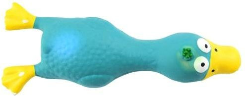 yangyizhi Hundespielzeug Huhn aus Latex, mit Geräuschen, blau - Bild 1