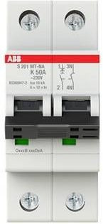 ABB S201MT-K50NA Sicherungsautomat 50A 230V MCB Weiß - Bild 1