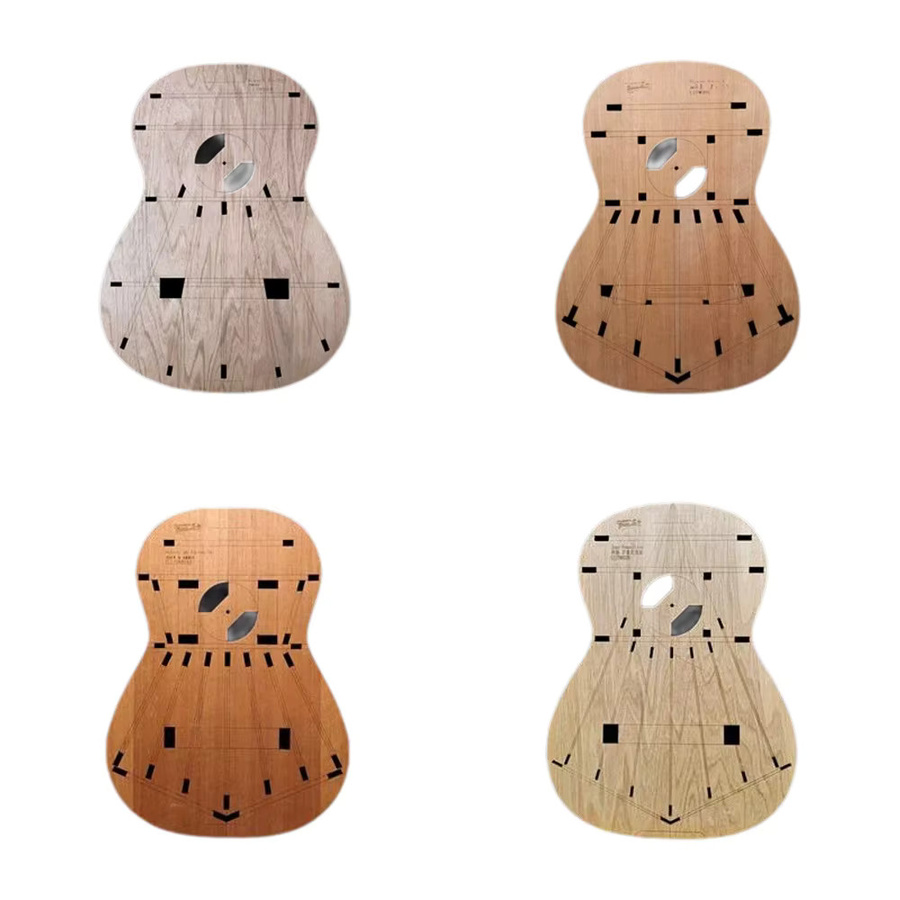 HUATOOL Acryl-Schablone für die Klangbalken-Positionierung bei klassischen Gitarren, transparent - Bild 3