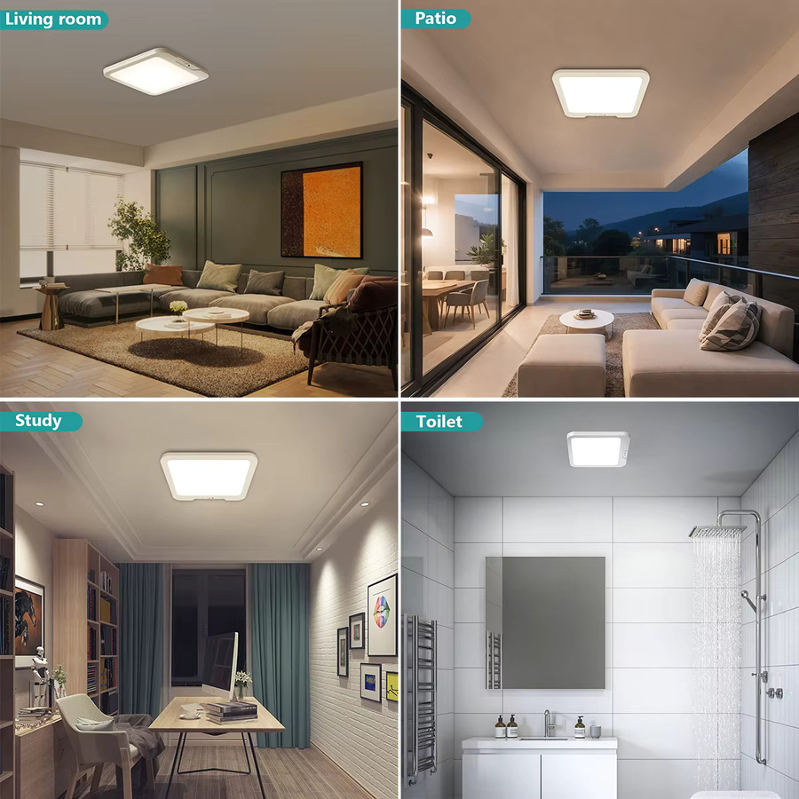 AMARYLLIS Intelligente Deckenleuchte in Weiß mit Fernbedienung, Bewegungsmelder und dimmbarer LED-Beleuchtung inklusive 6000 mAh Akku-Backup für das Schlafzimmer - Bild 6