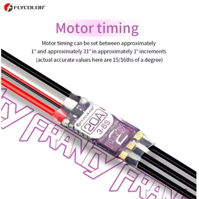 FLYCOLOR Francy 2 Brushless ESC mit BLHELI-32 und Dshot für RC-Flugzeuge - Bild 2