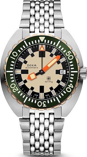 DOXA Armbanduhr Automatik, Edelstahl, Schwarz, 42,5 mm, Herren - Bild 1