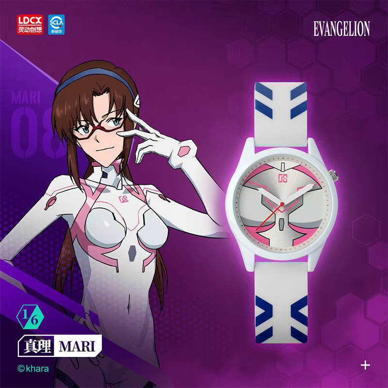 LDCX Armbanduhr Anime EVA Unit-00/01/02, Analoguhr, Silikon, Unisex - Bild 4