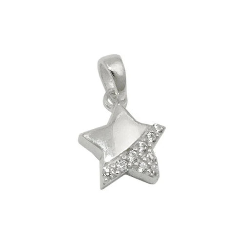 Colfem Anhänger Stern, 925 Silber, Zirkonia, Unisex - Bild 1