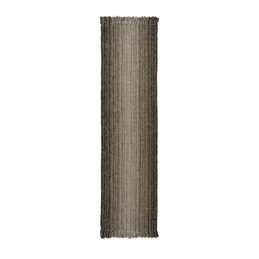 Flair Rugs Kurzflorteppich Jute Ombre Grau B: 60 cm, L: 230 cm - Bild 2