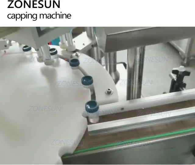 ZONESUN Automatische pneumatische Glasflaschen-Verschließmaschine für Parfüm, Bier, Trinkwasser, Milch und ätherische Öle - Bild 1