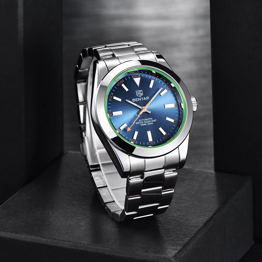 BENYAR Armbanduhr Automatik, Edelstahl, 41 mm, Herren - Bild 4