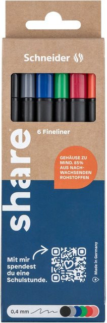 share Fineliner 6er-Set Multicolor - Bild 1