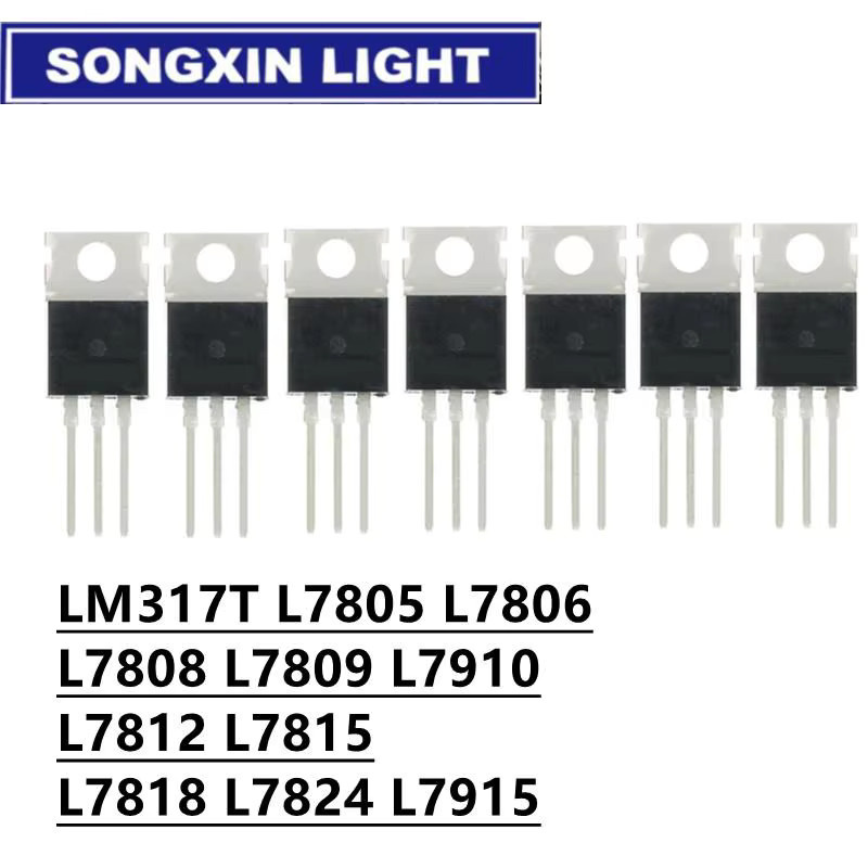 10er Set XIASONGXIN LIGHT IC Set mit LM317T, L78xx, L79xx und IRFZ44N IRF3205 IRF640 IRF740 IRF840 Transistoren in Schwarz - Bild 3