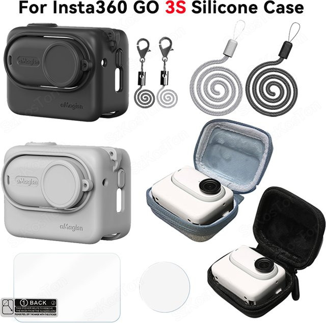 Insta360 GO 3S Silikon Schutzhülle rutschfeste Anti-Kratz-Abdeckung für deine Action Camera - Bild 1