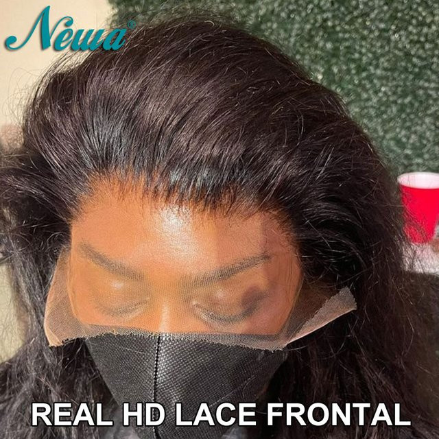 Newa Hair HD-Spitzenfrontverschluss, menschliches Rohhaar, gerade und gewellt - Bild 1