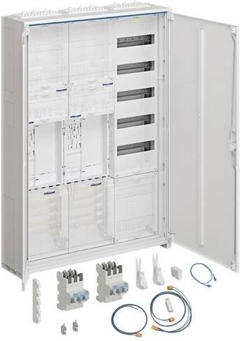 Hager ZB33EZ26SB Komplettschrank Aufputz aus Stahl in Weiß B: 40,0 cm, H: 110,0 cm, T: 20,5 cm - Bild 1