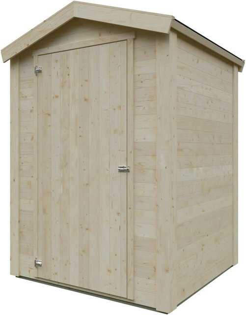 Kiehn-Holz Gerätehaus KH 16-002 Natur Unbehandelt B/T/H: 135 x 132 x 211 cm - Bild 1