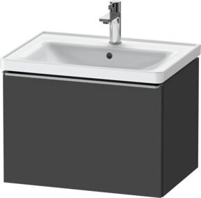 Duravit Waschtischunterschrank D-Neo wandhängend, Grau matt, B: 63,4 cm, T: 45,2 cm, H: 44,0 cm - Bild 1