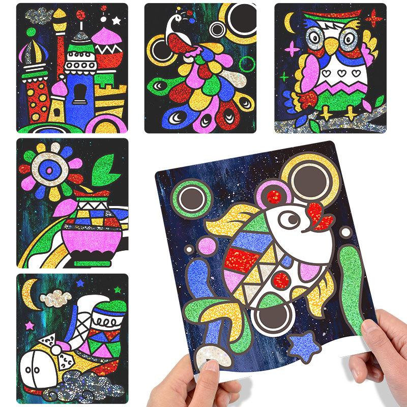 Fashnics DIY Magische Regenbogen Kunst Aufkleber Zeichenset für 3-6 Jahre - Bild 2